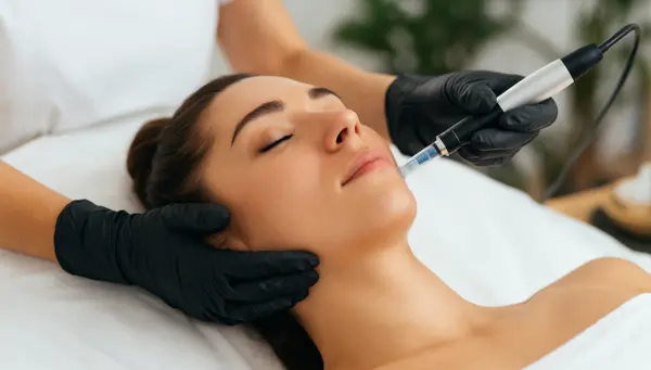 Microneedling-facial-estimulacion-colageno-rejuvenecimiento Tratamiento de microneedling facial para estimular la regeneración de la piel