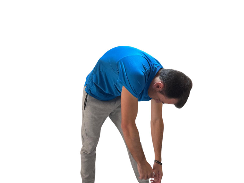 ejercicio de relajacion de hombros, rotacion hacia la izquierda